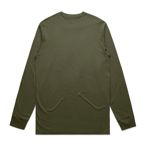 staple-l/s-tee-army-back