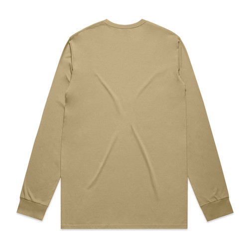 staple-l/s-tee-khaki-back